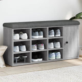 vidaXL Schoenenbank 102x32x50 cm bewerkt hout wit