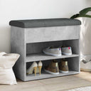 vidaXL Schoenenbank Wit 62x32x50 cm Bewerkt Hout