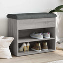 vidaXL Schoenenbank Wit 62x32x50 cm Bewerkt Hout