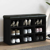 vidaXL Schoenenbank Wit 82x32x50 cm Bewerkt Hout