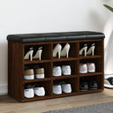 vidaXL Schoenenbank Wit 82x32x50 cm Bewerkt Hout