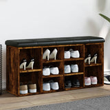 vidaXL Schoenenbank Wit 82x32x50 cm Bewerkt Hout