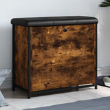 vidaXL Schoenenbankje met klaplade 62x32x56 cm zwart