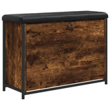 vidaXL Schoenenbankje met klaplade 62x32x56 cm zwart