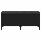 vidaXL Opbergbankje 82x42x45 cm bewerkt hout zwart