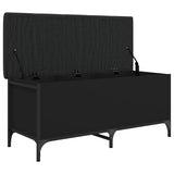 vidaXL Opbergbankje 82x42x45 cm bewerkt hout zwart
