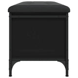 vidaXL Opbergbankje 82x42x45 cm bewerkt hout zwart