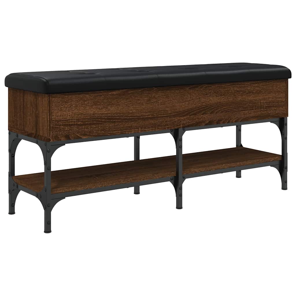vidaXL Schoenenbank 82x32x45 cm bewerkt hout bruin eikenkleur