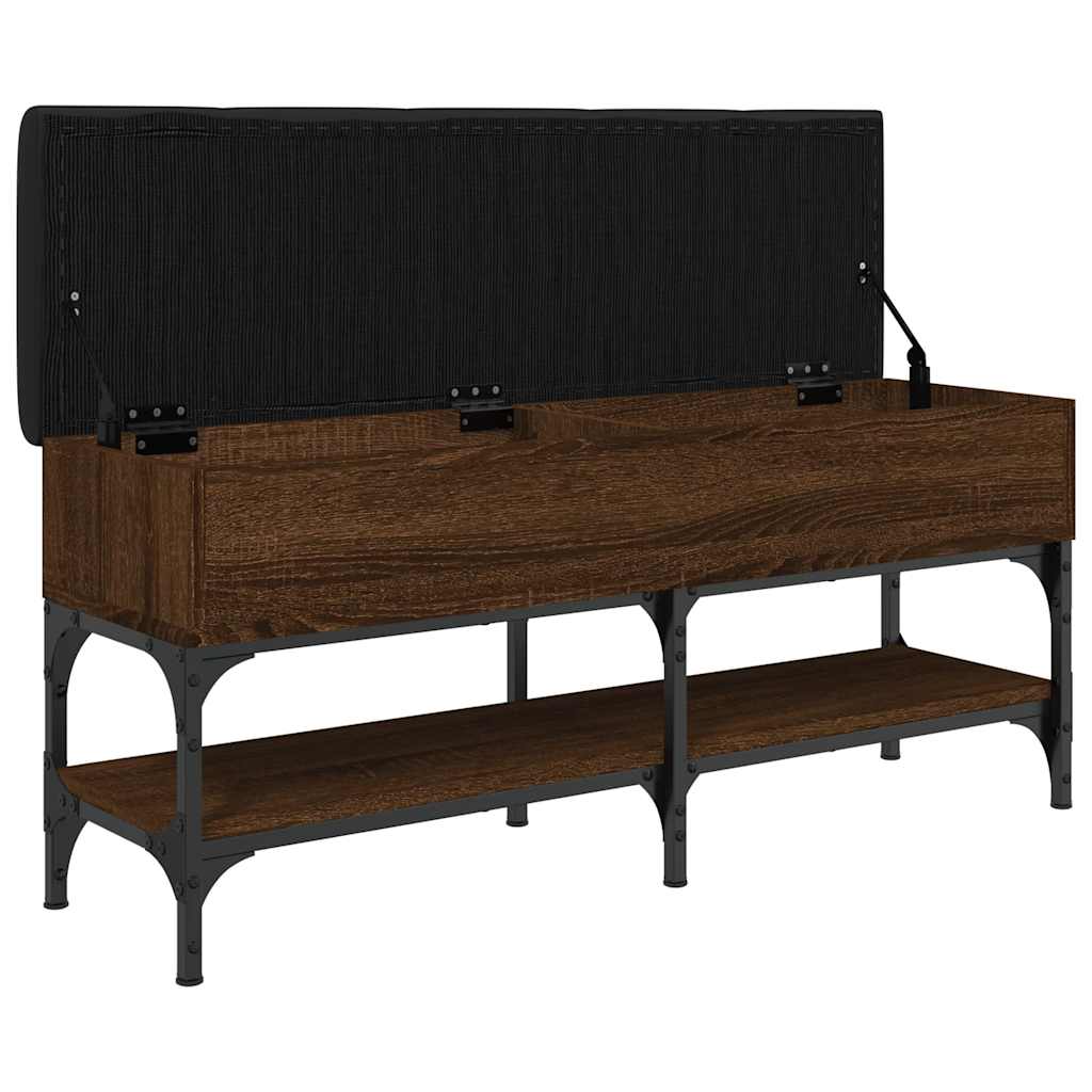 vidaXL Schoenenbank 82x32x45 cm bewerkt hout bruin eikenkleur