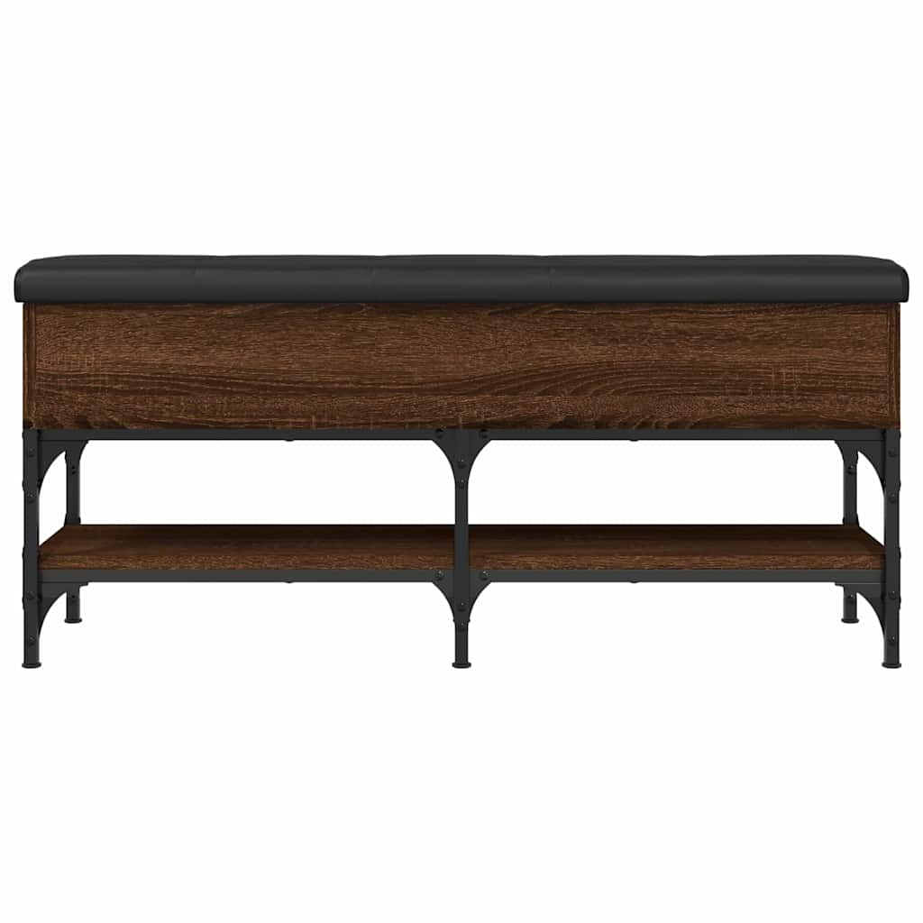 vidaXL Schoenenbank 82x32x45 cm bewerkt hout bruin eikenkleur