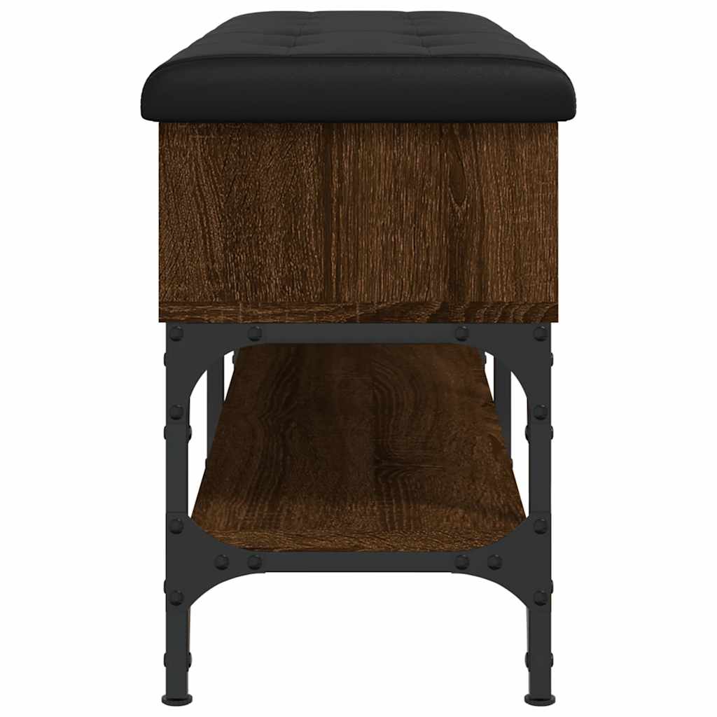 vidaXL Schoenenbank 82x32x45 cm bewerkt hout bruin eikenkleur