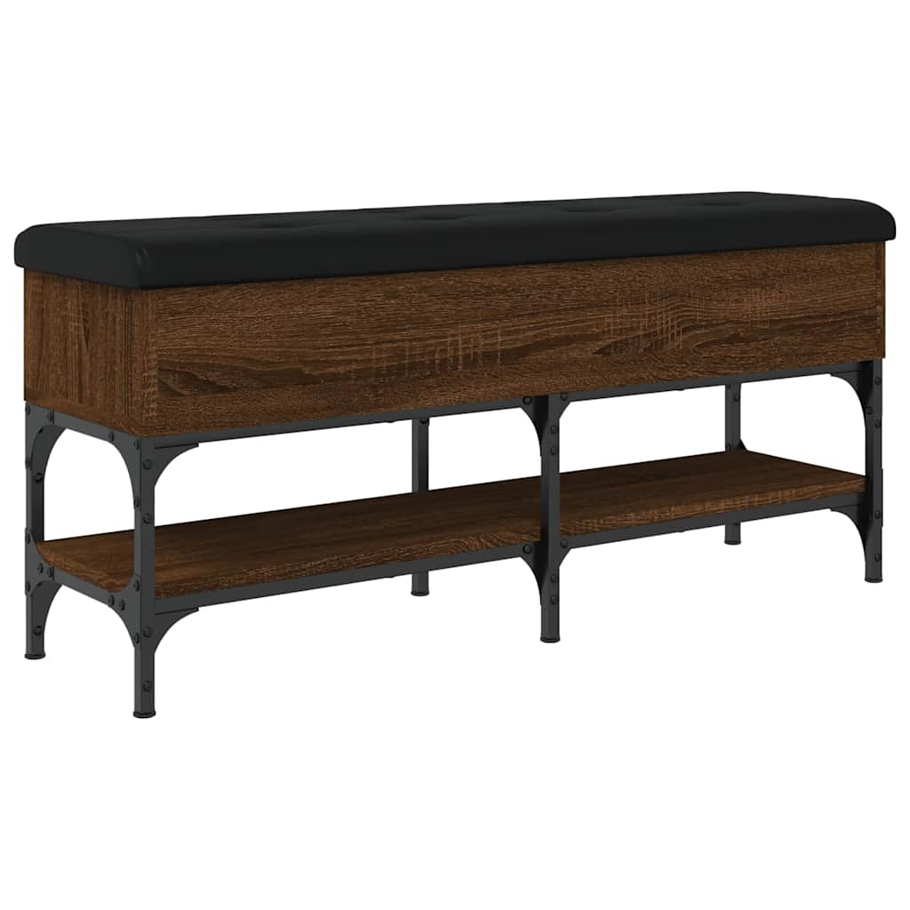 vidaXL Schoenenbank 82x32x45 cm bewerkt hout bruin eikenkleur