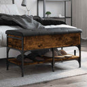 vidaXL Schoenenbank 42x42x45 cm bewerkt hout zwart
