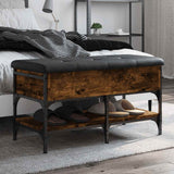 vidaXL Schoenenbank 42x42x45 cm bewerkt hout zwart