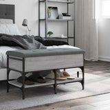 vidaXL Schoenenbank 42x42x45 cm bewerkt hout zwart