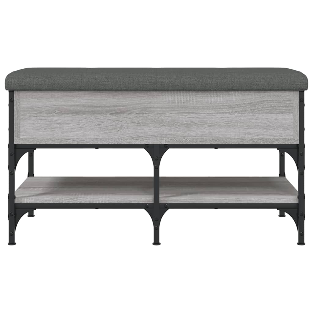 vidaXL Schoenenbank 42x42x45 cm bewerkt hout zwart