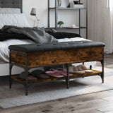vidaXL Schoenenbank 42x42x45 cm bewerkt hout zwart