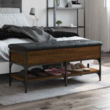 vidaXL Schoenenbank 42x42x45 cm bewerkt hout zwart