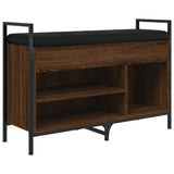 vidaXL Schoenenbankje 65,5x32x57,5 cm bewerkt hout zwart
