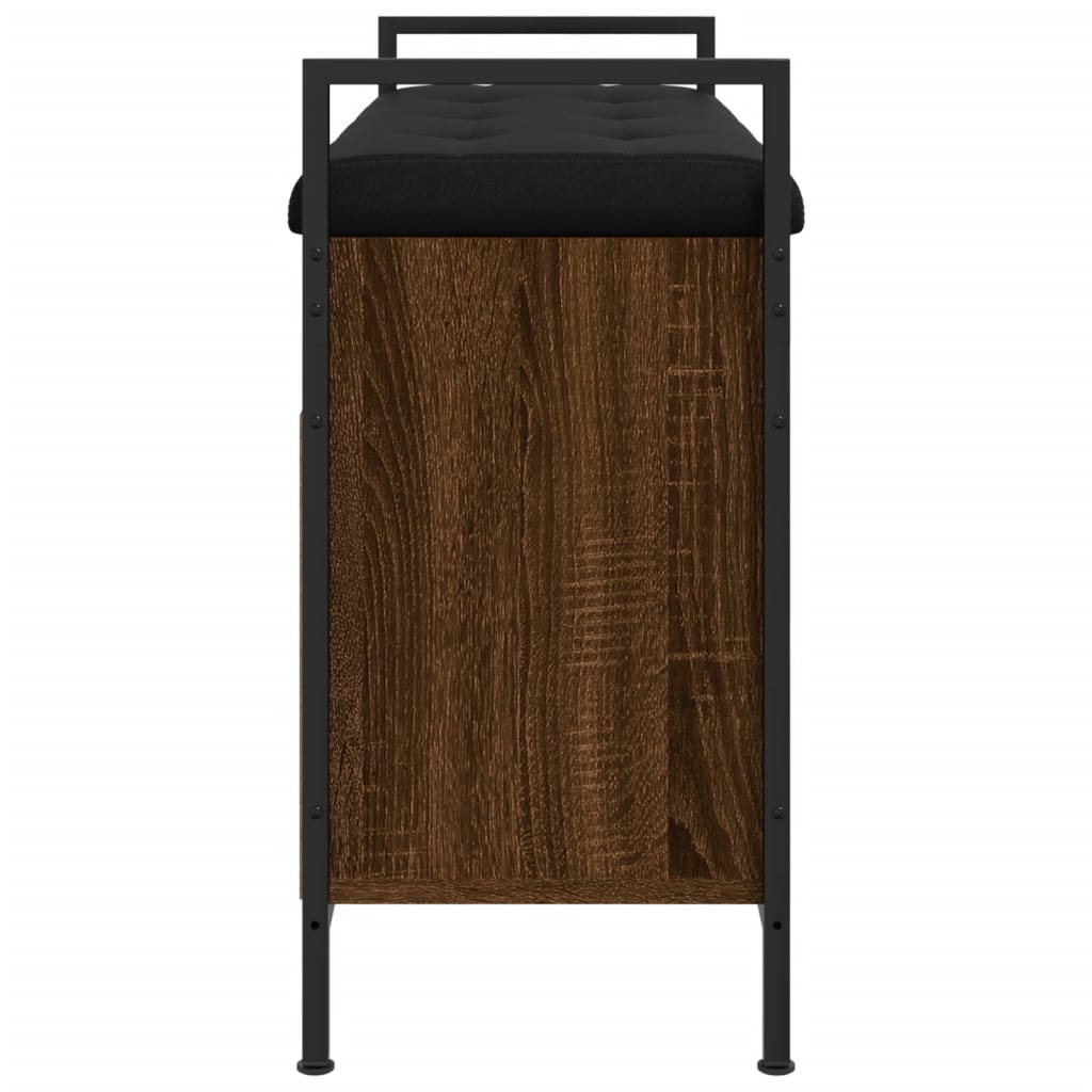 vidaXL Schoenenbankje 65,5x32x57,5 cm bewerkt hout zwart