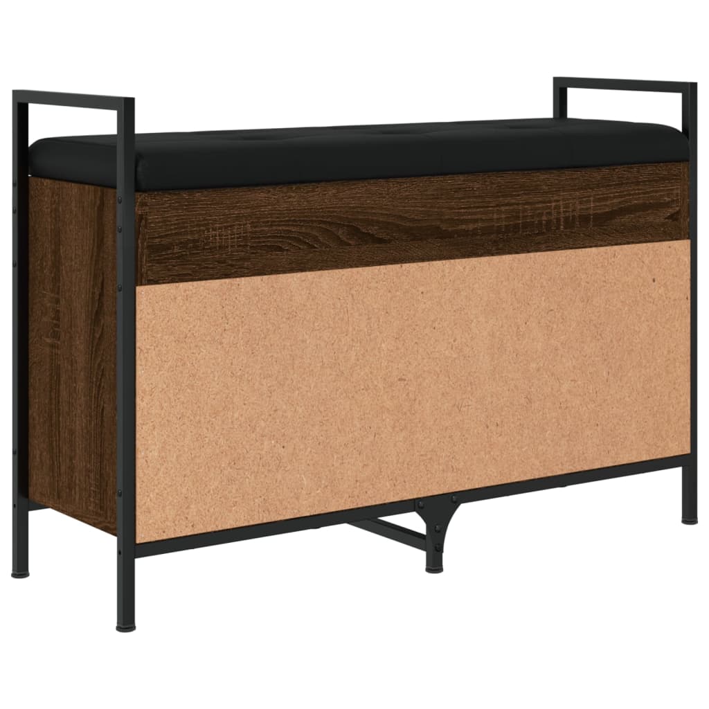 vidaXL Schoenenbankje 65,5x32x57,5 cm bewerkt hout zwart