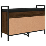 vidaXL Schoenenbankje 65,5x32x57,5 cm bewerkt hout zwart