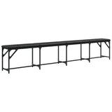 vidaXL Eetkamerbank 62x32x45 cm staal en stof lichtgrijs