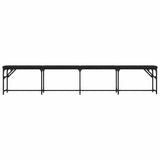vidaXL Eetkamerbank 62x32x45 cm staal en stof lichtgrijs