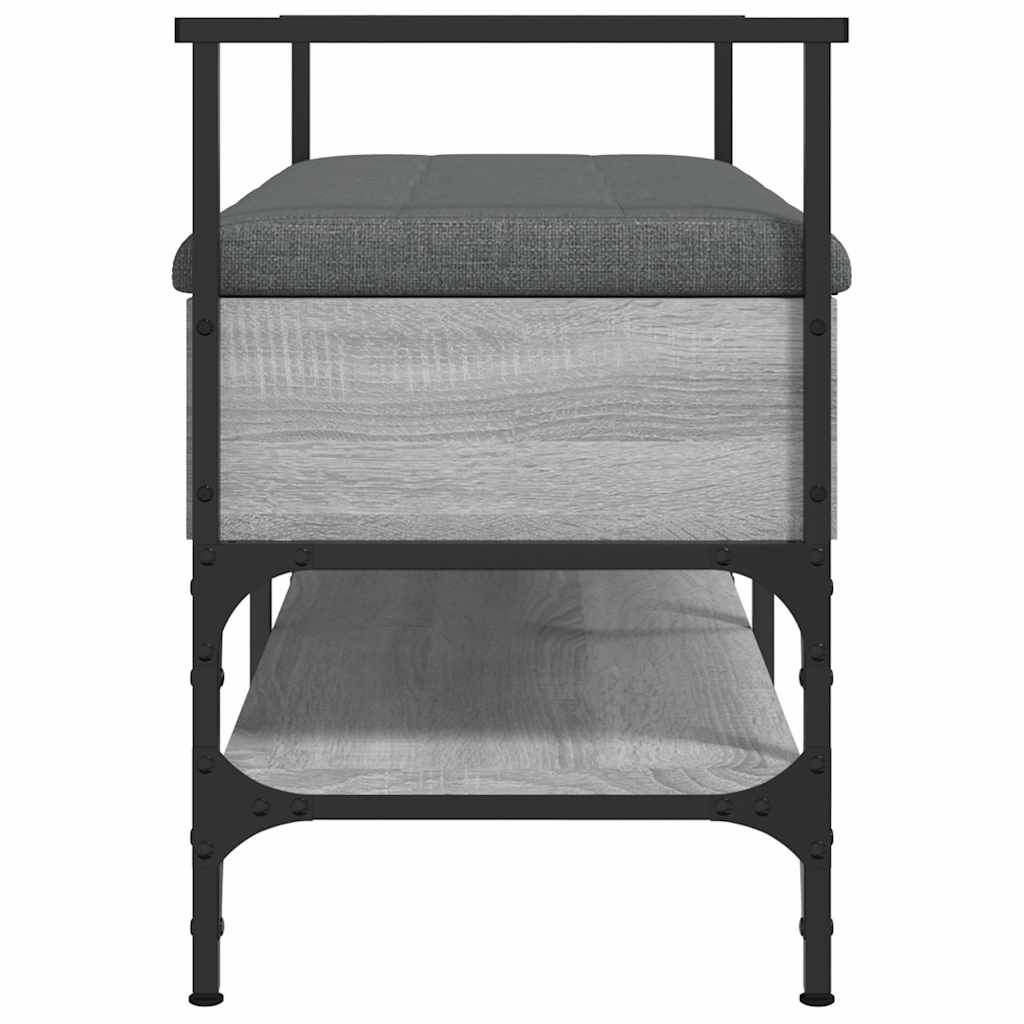 vidaXL Schoenenbank 85,5x42x57,5 cm bewerkt hout zwart