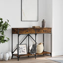 vidaXL Wandtafel 100x39x78,5 cm bewerkt hout zwart