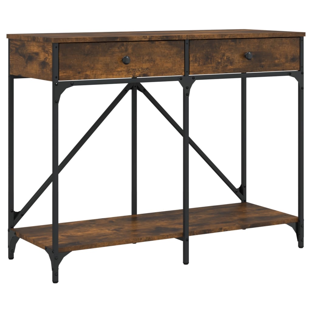 vidaXL Wandtafel 100x39x78,5 cm bewerkt hout zwart