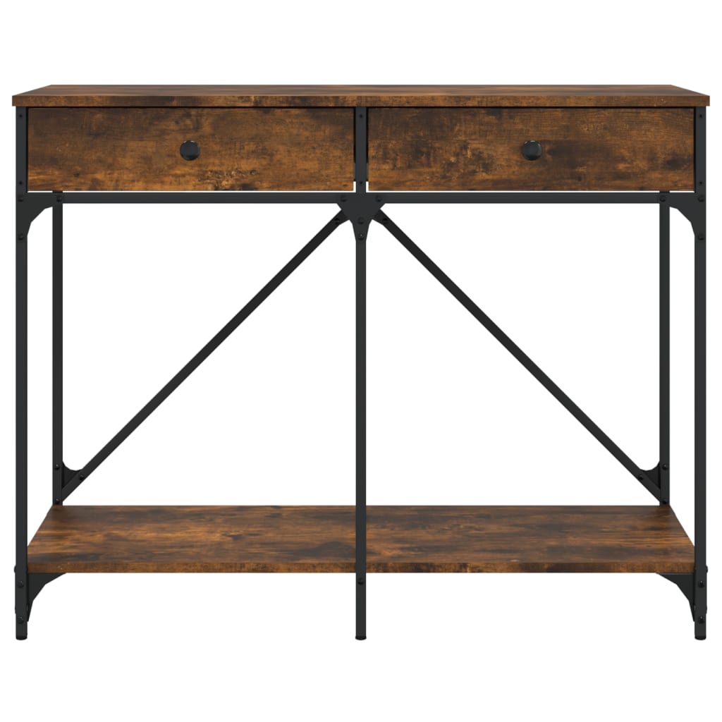 vidaXL Wandtafel 100x39x78,5 cm bewerkt hout zwart