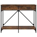 vidaXL Wandtafel 100x39x78,5 cm bewerkt hout zwart