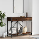 vidaXL Wandtafel 100x39x78,5 cm bewerkt hout zwart