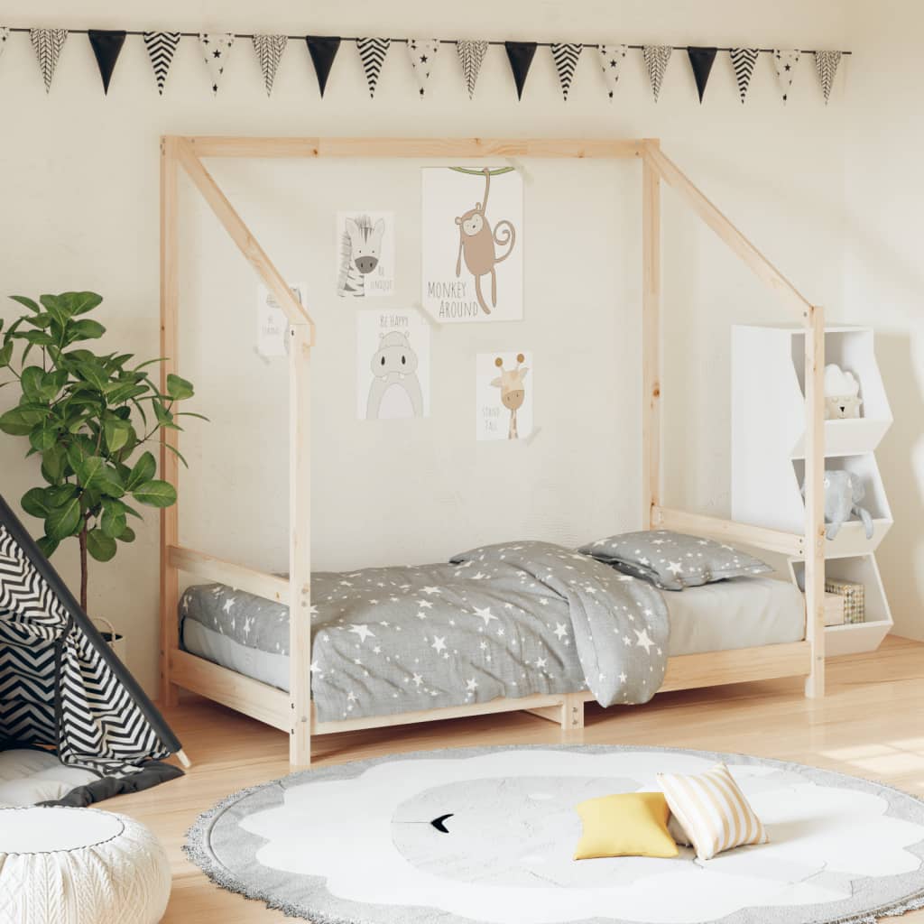 vidaXL Kinderbedframe 80x200 cm massief grenenhout