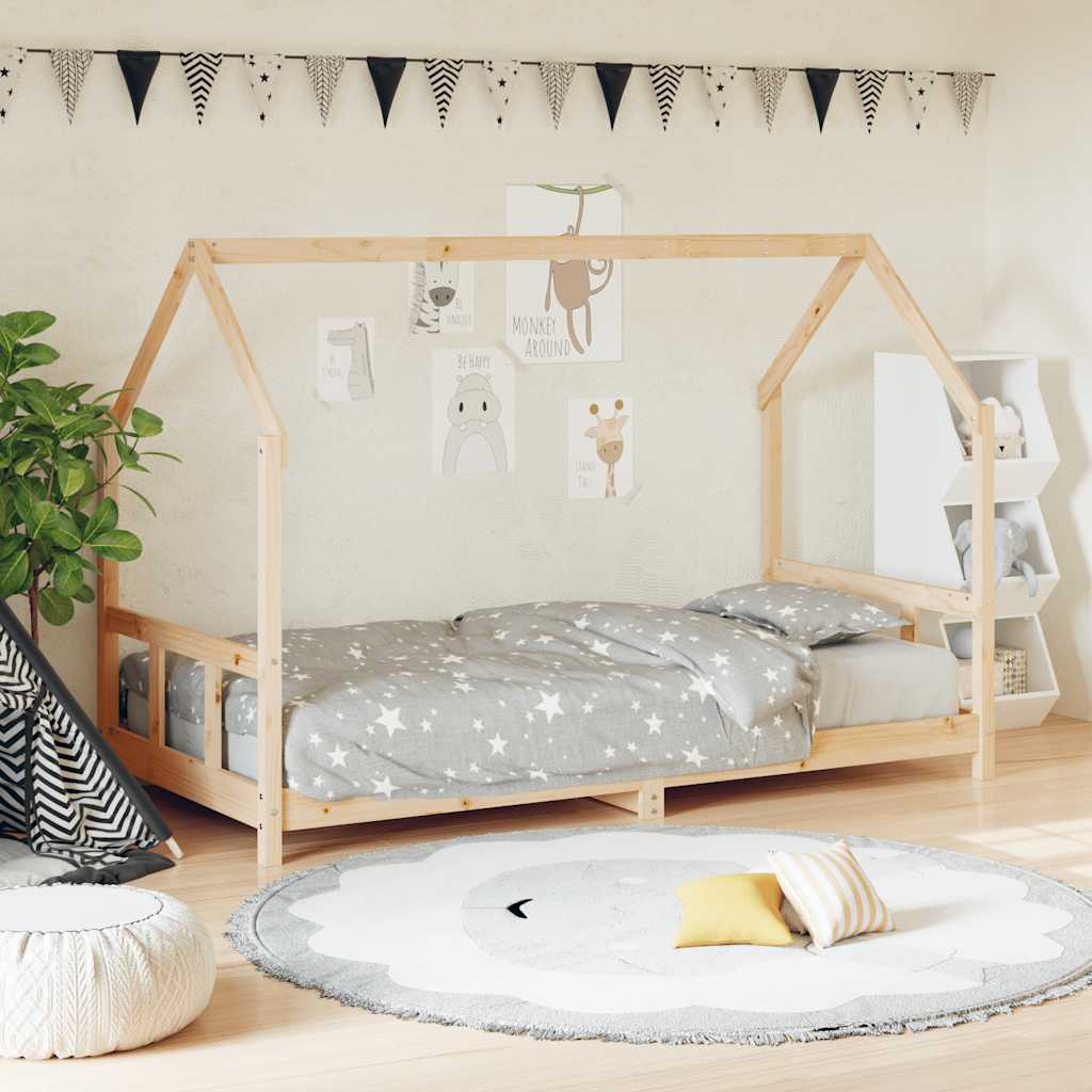 vidaXL Kinderbedframe 80x200 cm massief grenenhout