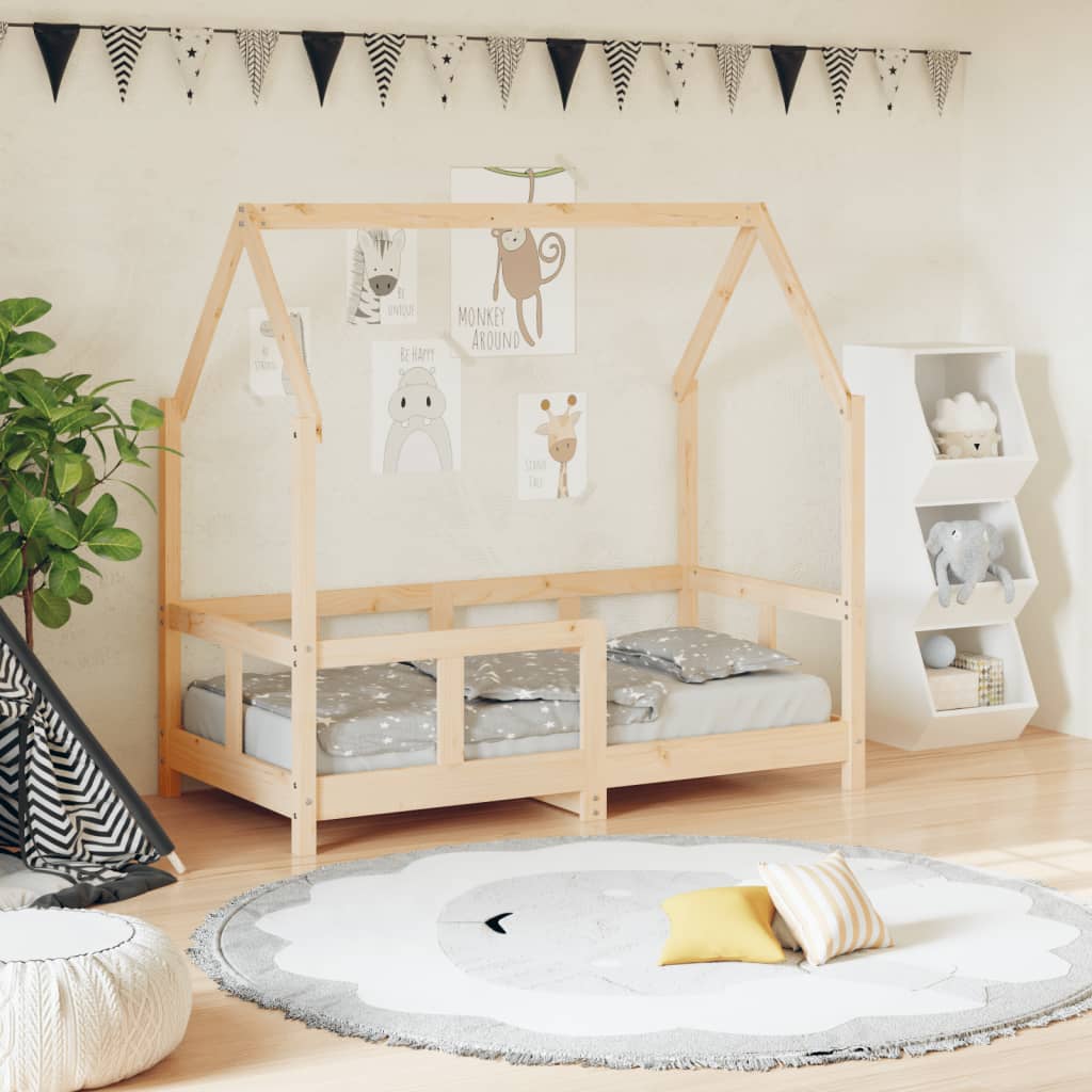 vidaXL Kinderbedframe 80x200 cm massief grenenhout