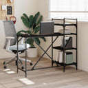 vidaXL Computer Desk with Shelves 120x47x109 cm Black
