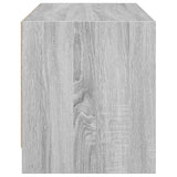 vidaXL Tv-meubel met glazen deuren 68x37x42 cm wit
