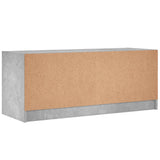 vidaXL Tv-meubel met glazen deuren 102x37x42 cm wit