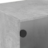 vidaXL Tv-meubel met glazen deuren 102x37x42 cm wit