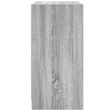 vidaXL Bijzetkast met glazen deuren 68x37x75,5 cm wit
