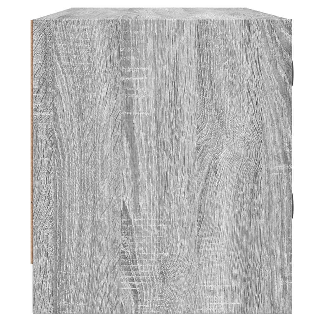 vidaXL Tv-meubel met glazen deuren 102x37x42 cm wit