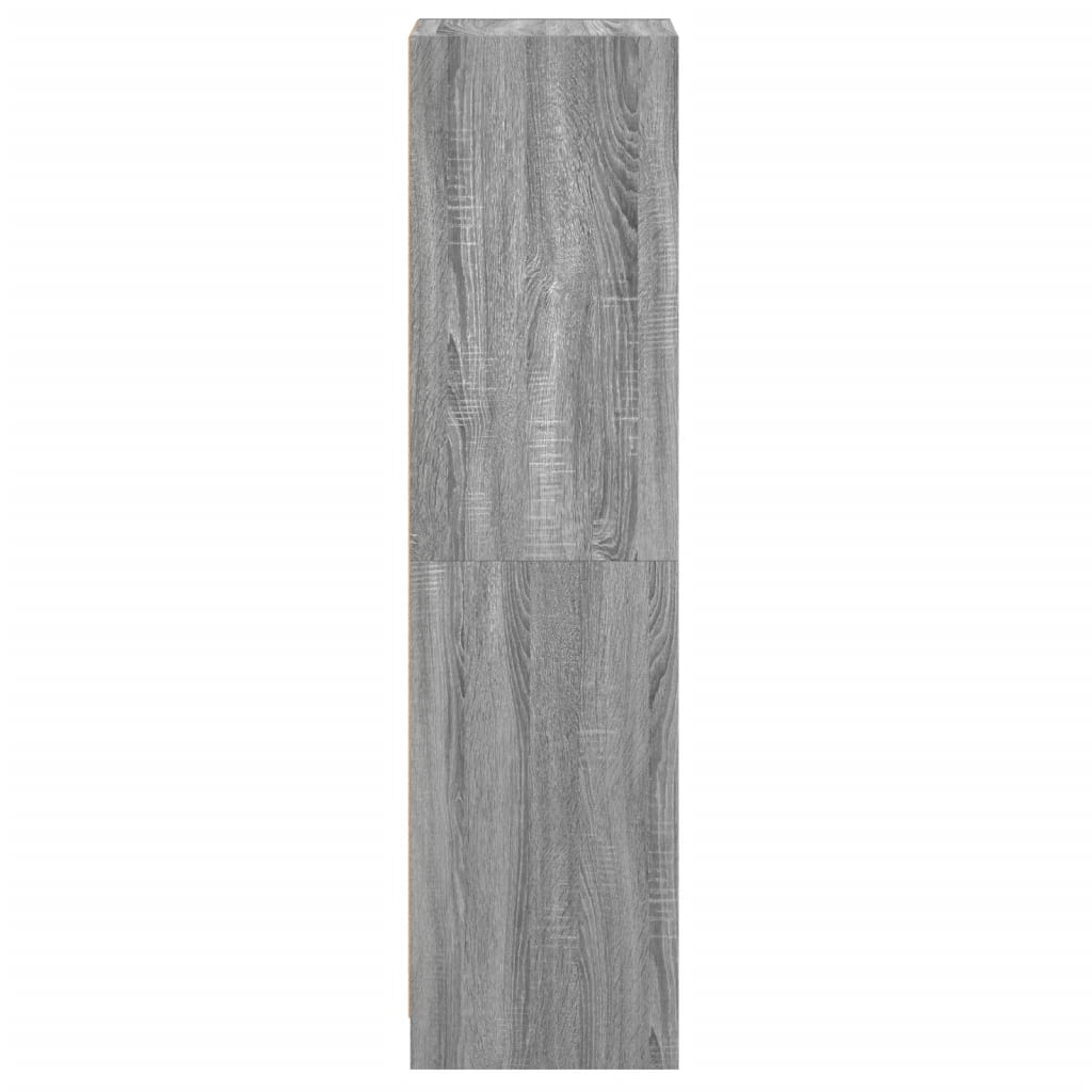 vidaXL High Cabinet with Glass Doors 35x37x142 cm White