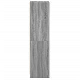 vidaXL High Cabinet with Glass Doors 35x37x142 cm White