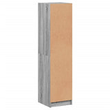 vidaXL High Cabinet with Glass Doors 35x37x142 cm White