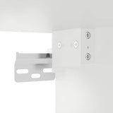 vidaXL Wall Cabinet with Glass Doors 35x37x68.5 cm White