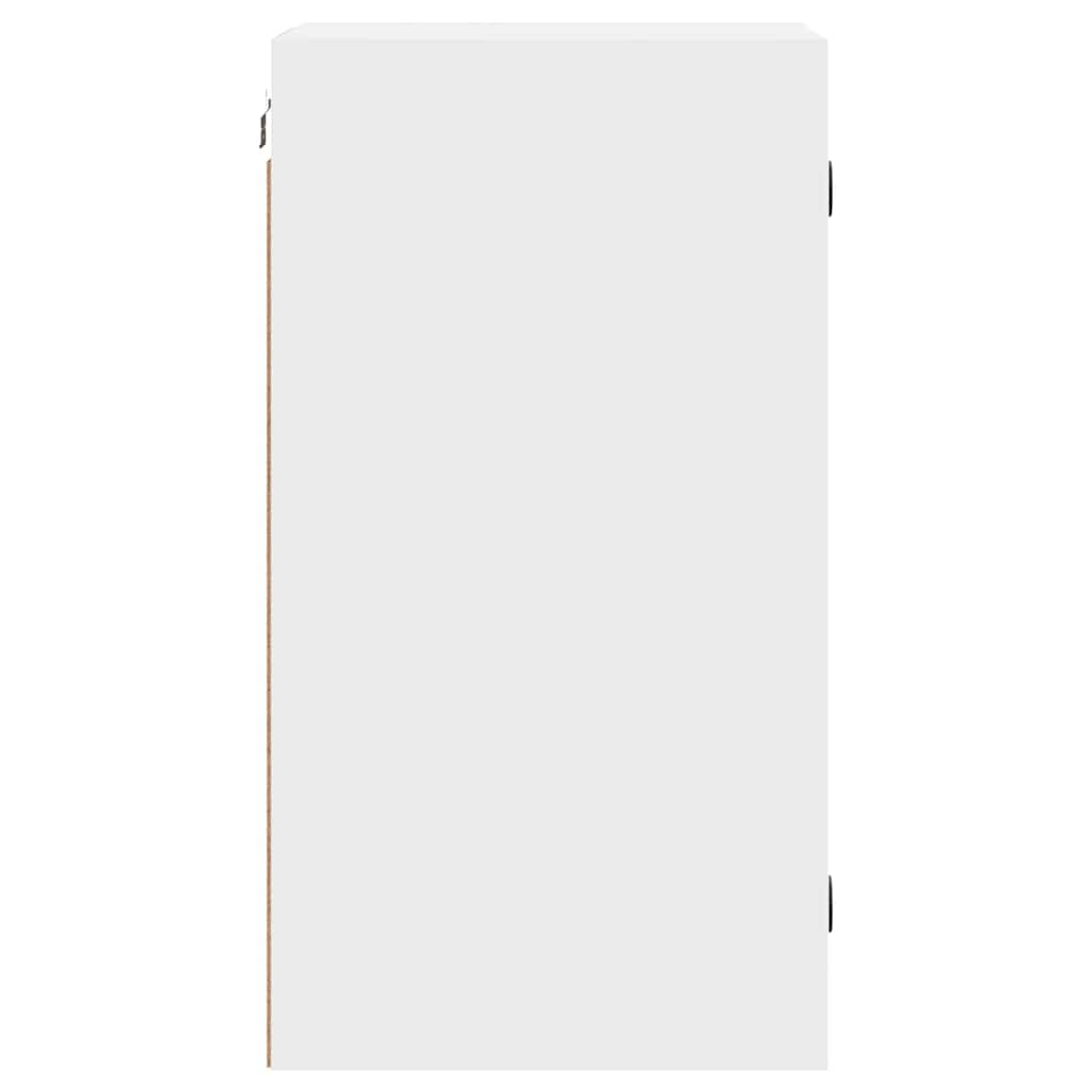 vidaXL Wall Cabinet with Glass Doors 35x37x68.5 cm White