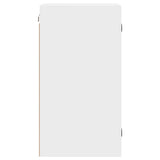 vidaXL Wall Cabinet with Glass Doors 35x37x68.5 cm White