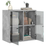 vidaXL Wandkast met glazen deuren 68x37x68,5 cm wit